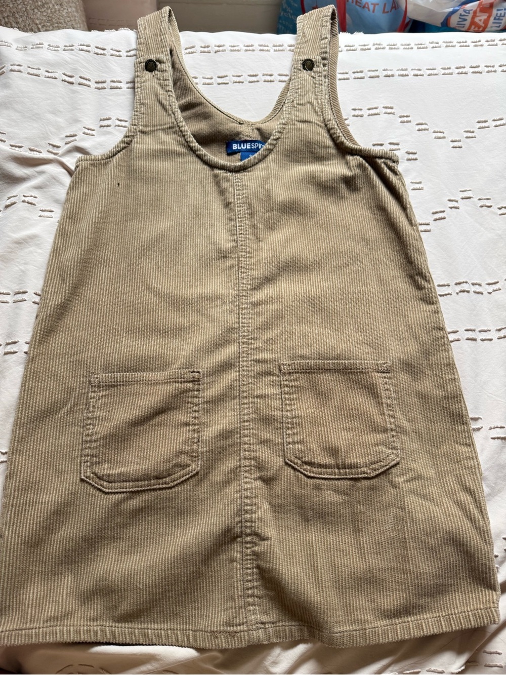 Womens Tan Corduroy Dress